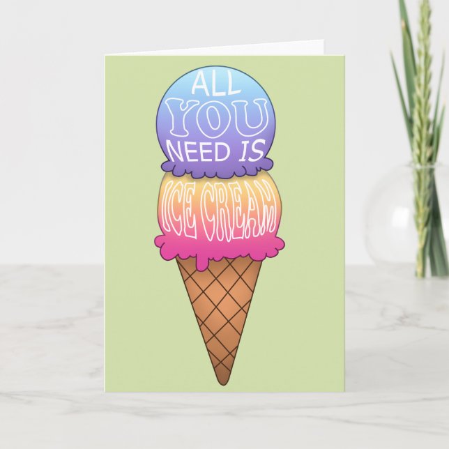 Ice Cream Card (Front)