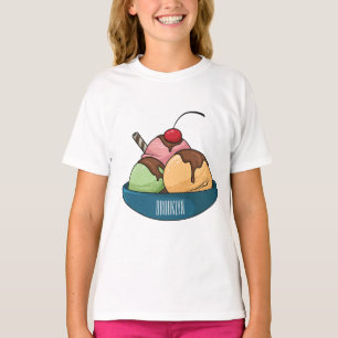Ice cream cartoon illustration T-Shirt