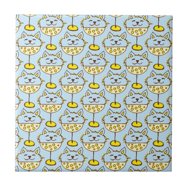 Ice Cream Cats I Tile (Front)
