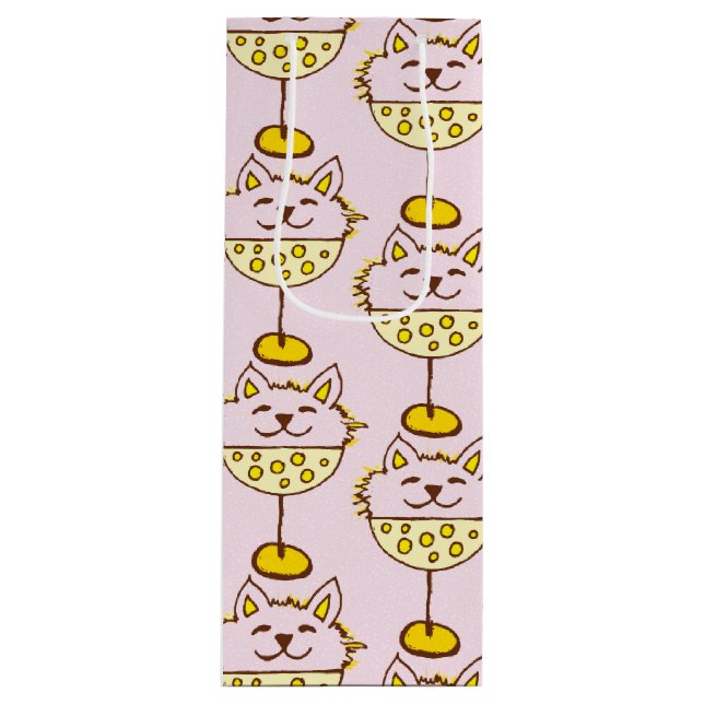 Ice Cream Cats II Wine Gift Bag (Front)
