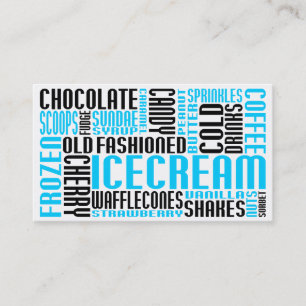 ice cream (chit chat) loyalty card