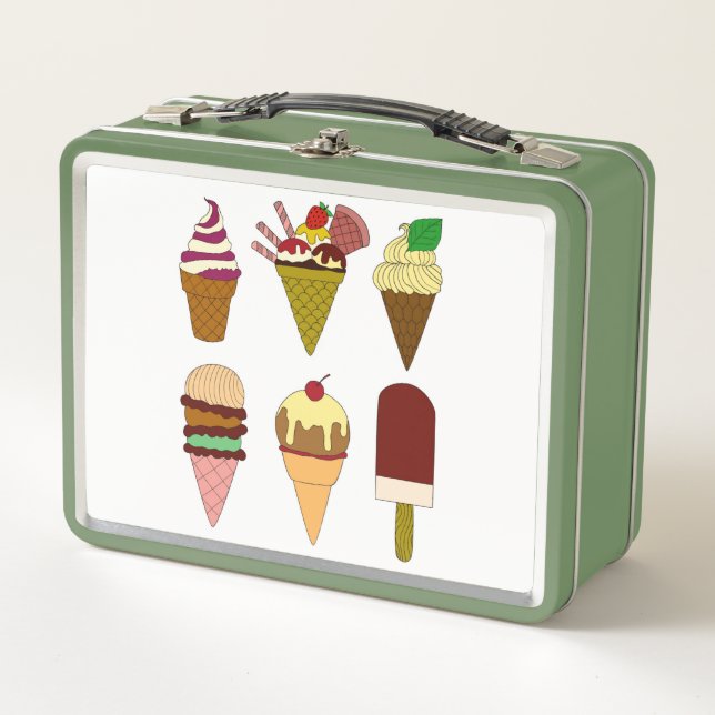 Ice Cream Choice Metal Lunch Box (Front)