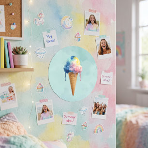 Ice Cream Classic Round Sticker