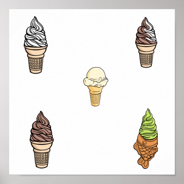 Ice cream collection poster (Front)