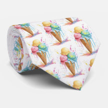 Ice Cream Colourful Summer Pattern