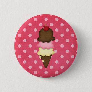 ice cream cone 2 inch round button