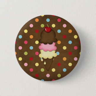 ice cream cone 2 inch round button