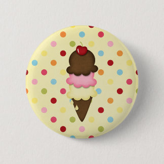 ice cream cone 2 inch round button