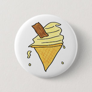 Ice Cream Cone 2 Inch Round Button