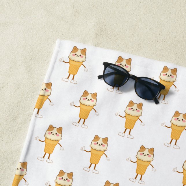 ice cream cone beach towel (In Situ)