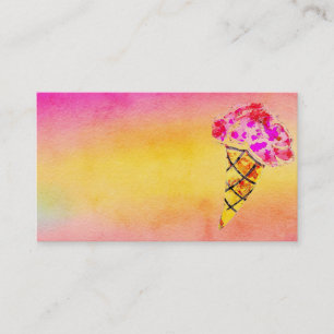 Ice Cream Cone Business Card