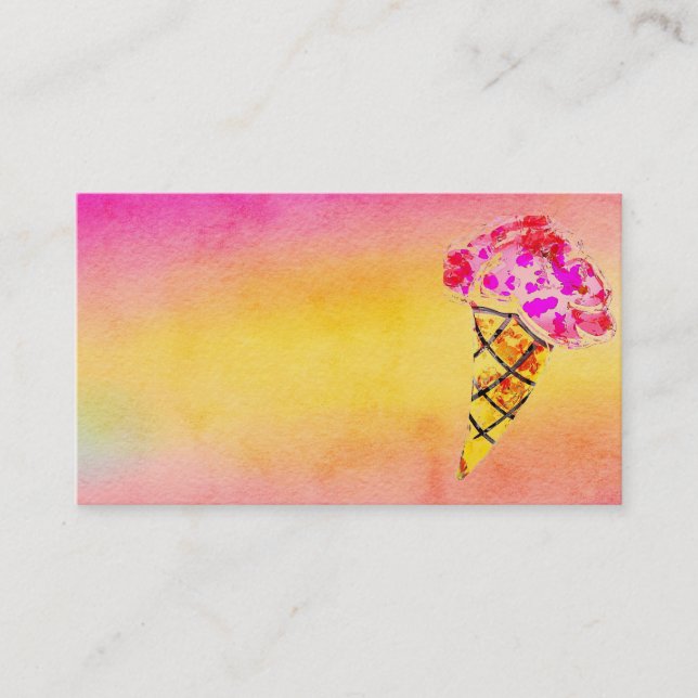 Ice Cream Cone Business Card (Front)