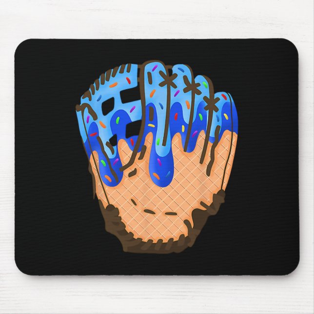 Ice Cream Cone Bysebyll Glove Drip 2  Mouse Pad (Front)