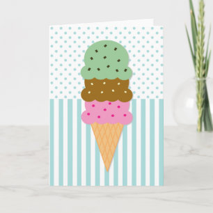 Ice Cream Cone Card