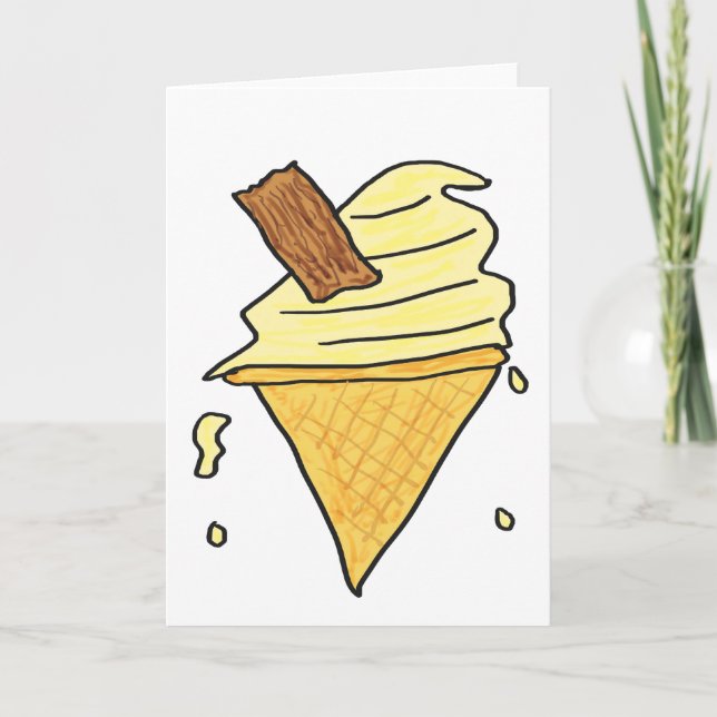 Ice Cream Cone Card (Front)