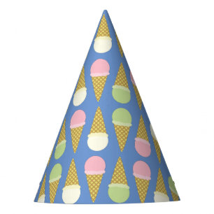 Ice Cream Cone Cute 1st Birthday Party Hats