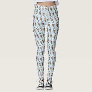 Ice Cream Cone Design Leggings