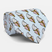 Ice Cream Cone Design Tie (Rolled)