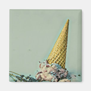 Ice cream cone for ice cream lover magnet