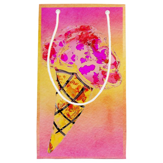 Ice Cream Cone Gift Bag (Front)
