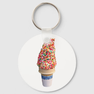 Ice Cream Cone Keychain