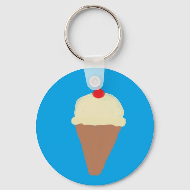 ice cream cone keychain (Front)
