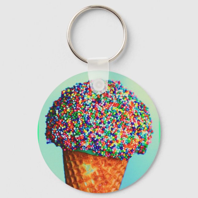 Ice cream cone keychain (Front)