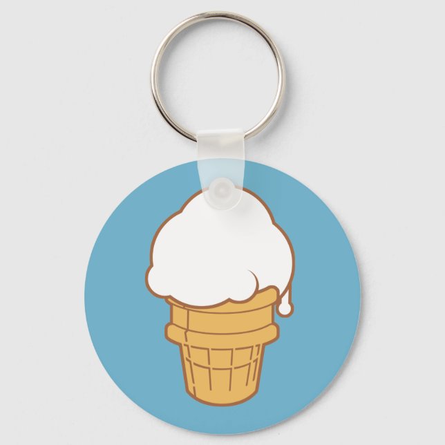 Ice Cream Cone Keychain (Front)