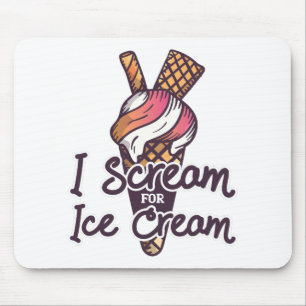 Ice Cream Cone Mouse Pad