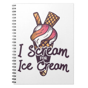 Ice Cream Cone Notebook