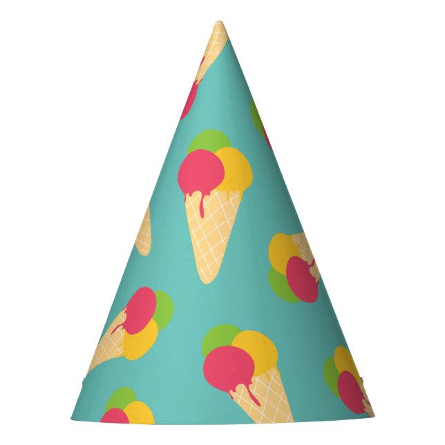 Ice Cream Cone Party Hat (Front)