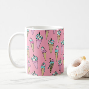 Ice Cream Cone pattern Coffee Mug