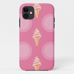 ice cream cone pink iPhone 11 case