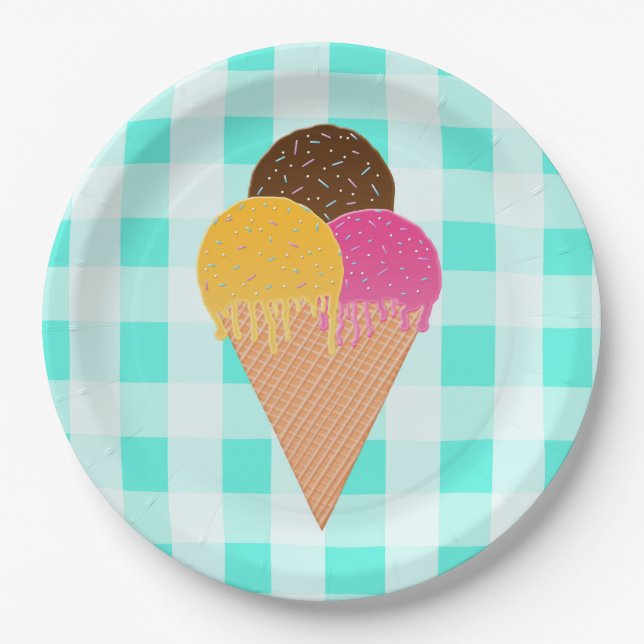 ice cream cone plate (Front)