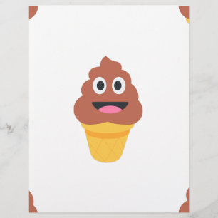 ice cream cone poo emoji
