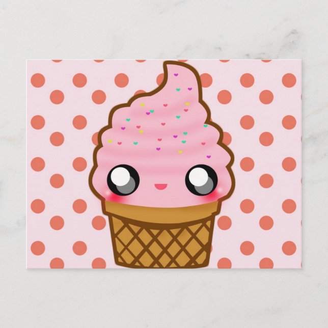 Ice Cream Cone Postcard (Front)
