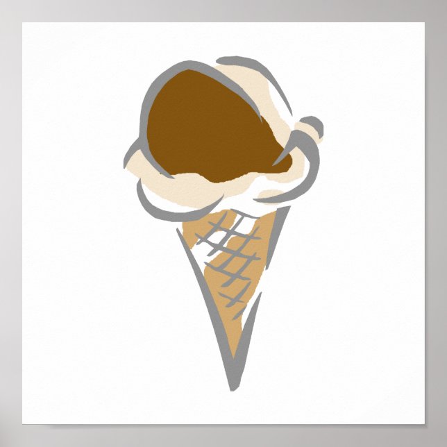 Ice Cream Cone Poster (Front)