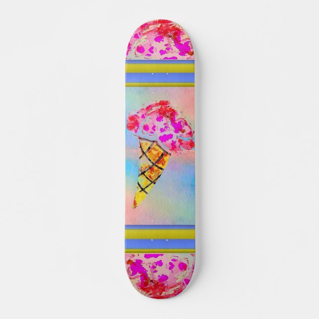 Ice Cream Cone Skateboard (Front)