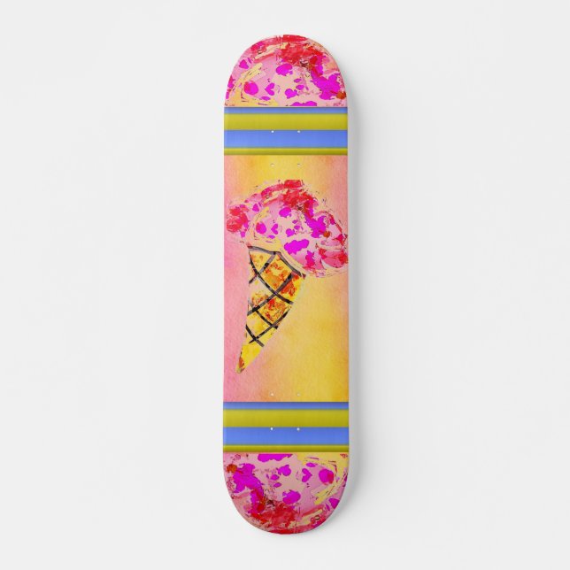 Ice Cream Cone Skateboard (Front)