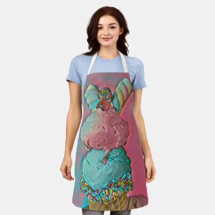 Ice cream cone sprinkles apron