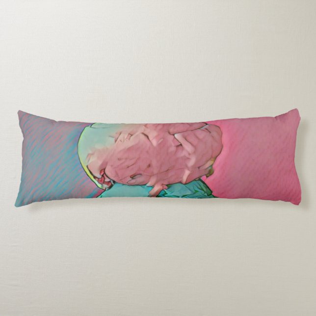 Ice cream cone sprinkles body pillow (Front)
