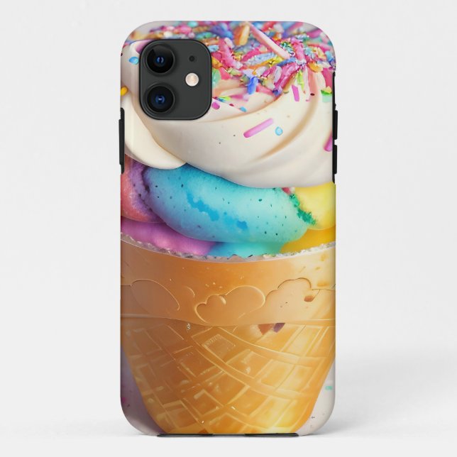 Ice Cream Cone Sprinkles Case-Mate iPhone Case (Back)