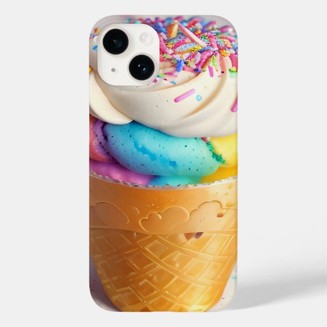 Ice Cream Cone Sprinkles Case-Mate iPhone Case (Back)