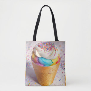 Ice Cream Cone Sprinkles Tote Bag