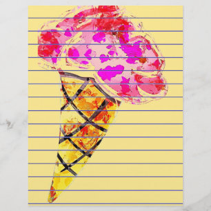 Ice Cream Cone Stationery