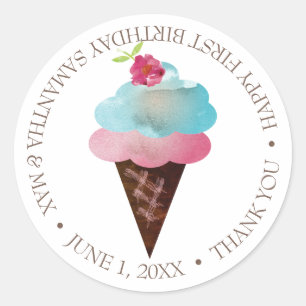 Ice Cream Cone Sticker