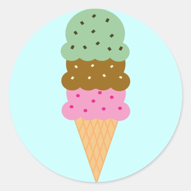 Ice Cream Cone Stickers (Front)