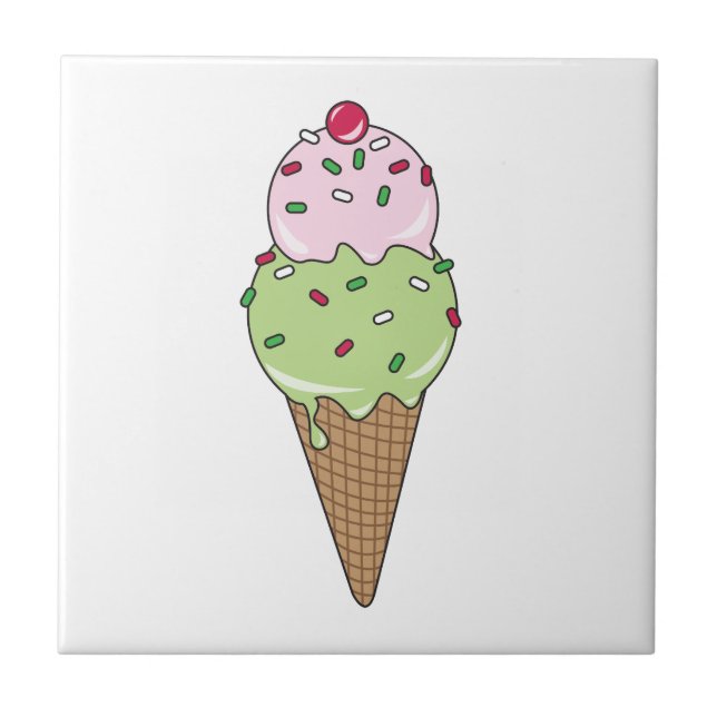 Ice Cream Cone Tile (Front)