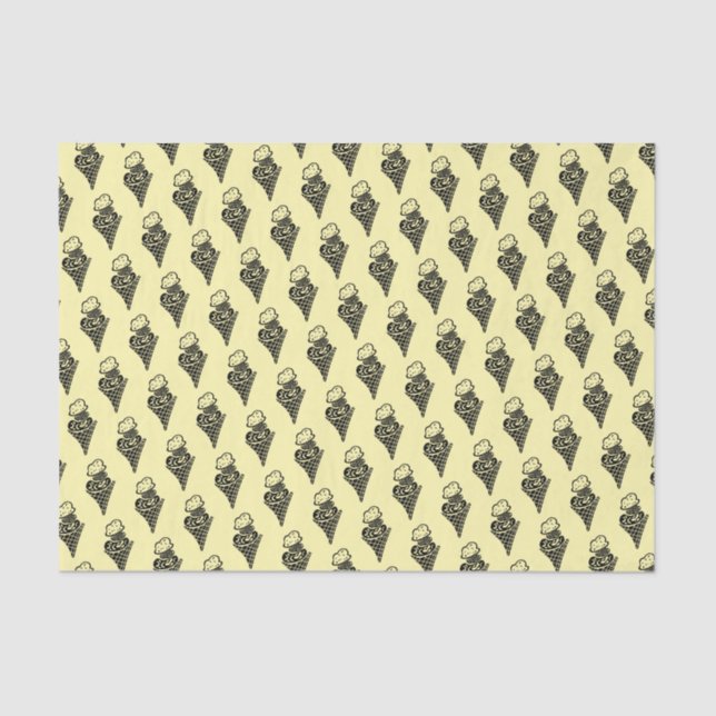 Ice Cream Cone Tissue Paper (Front)