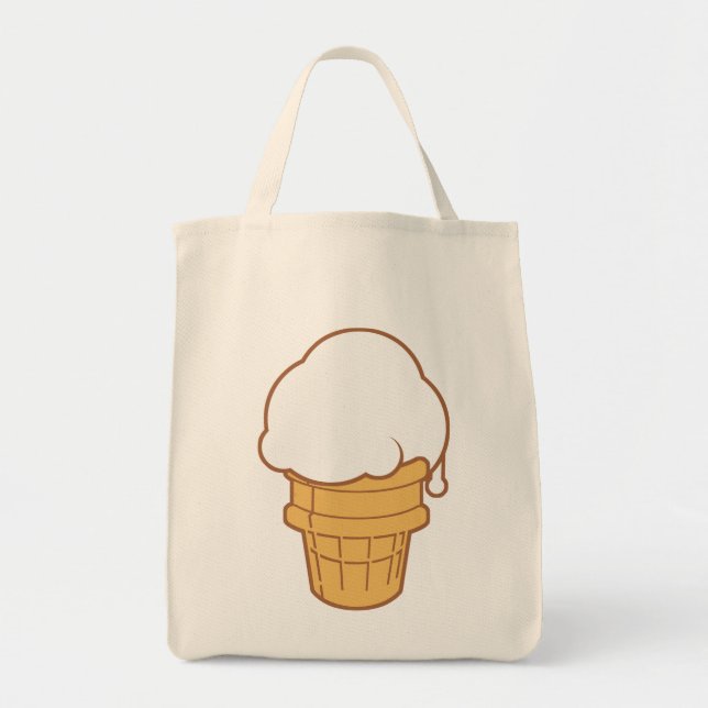 Ice Cream Cone Tote Bag (Front)